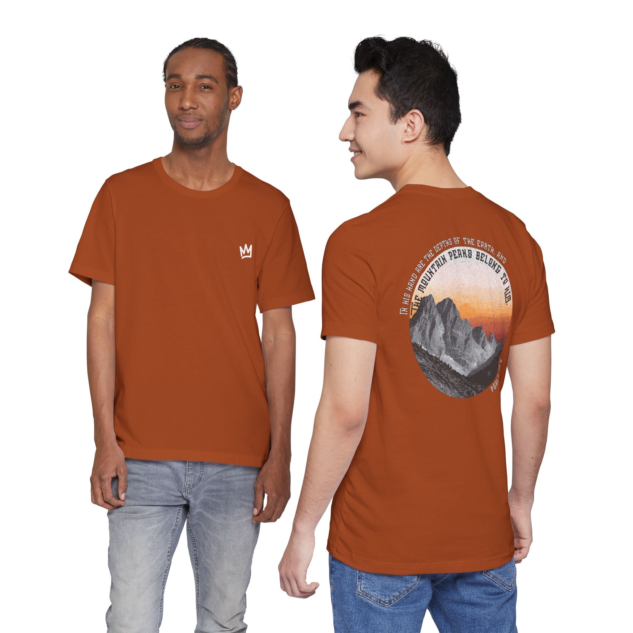 Mountain Peaks Graphic Tee (Psalm 95:4)